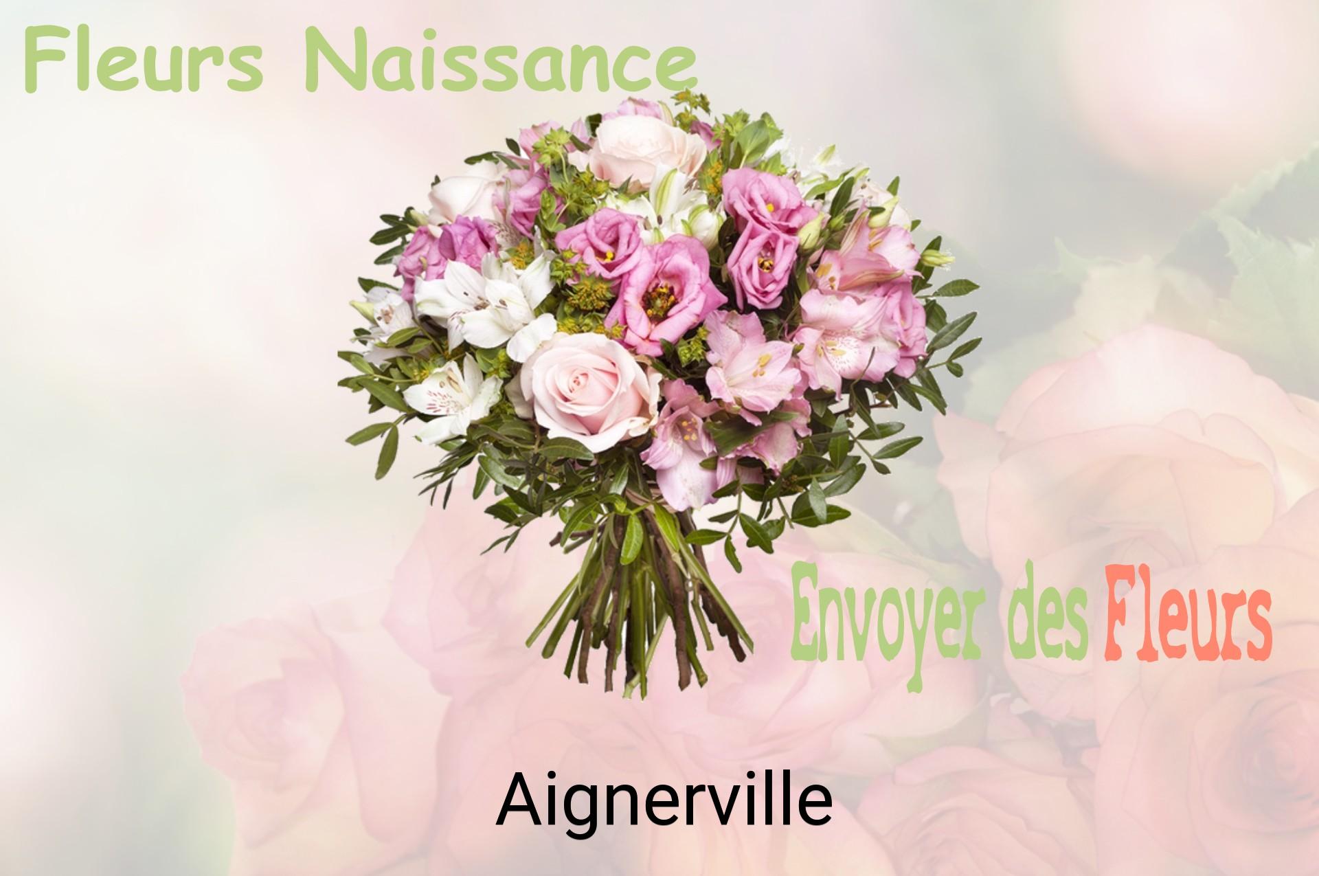 Bouquet de fleurs de naissance livré à Aignerville